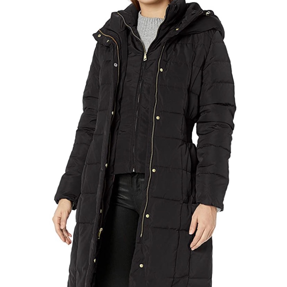 Cole Haan Long Length Down-Fill Bib Jacket